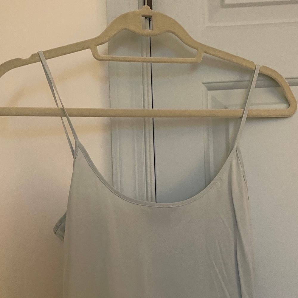 Ralph Lauren Blue Label Silk Short Sleeve Fitted Midi Dress Dusty Blue - Medium - Picture 4 of 16
